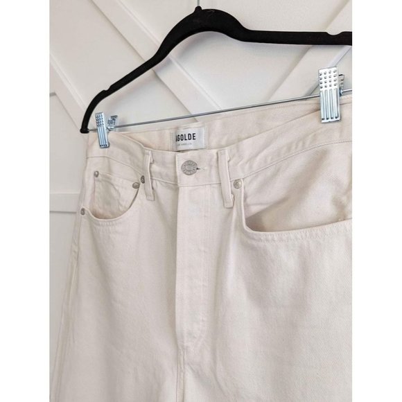 Agolde 90s high rise pinch jeans off white 28 - Picture 6 of 8